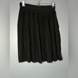 Americans Apparel‎ Sheer Chiffon Skirt Womens S Black Pleated Above Knee Sexy